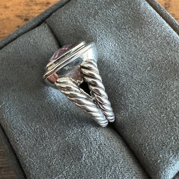 David Yurman Albion Ring w/ Amethyst - 19mm - Size 7.5 - RARE - Picture 5 of 11